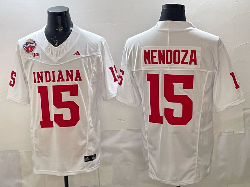 Men 2026 Ohio State Buckeyes #15 Mendoza White Limited NCAA Jersey 073